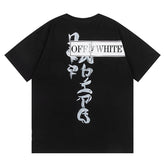 OFF WHITE Type Sticker black t-shirt